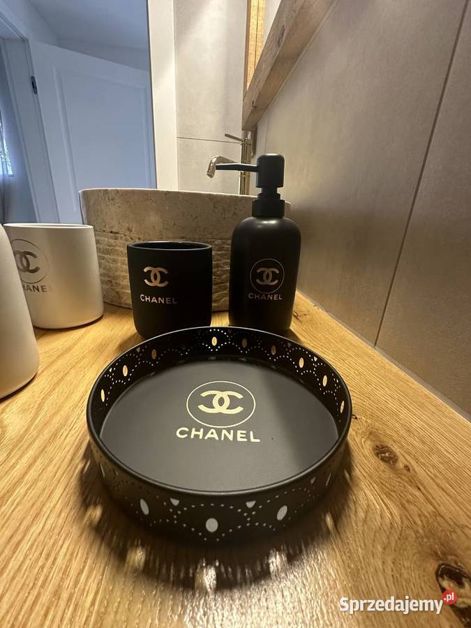 Zestaw łazienkowy chanel czarny Pruchnik sprzedam