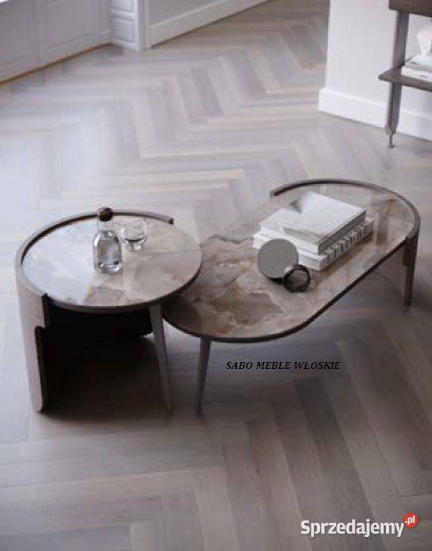 Nowoczesna ława owalna Manarola drewniana Przemyśl