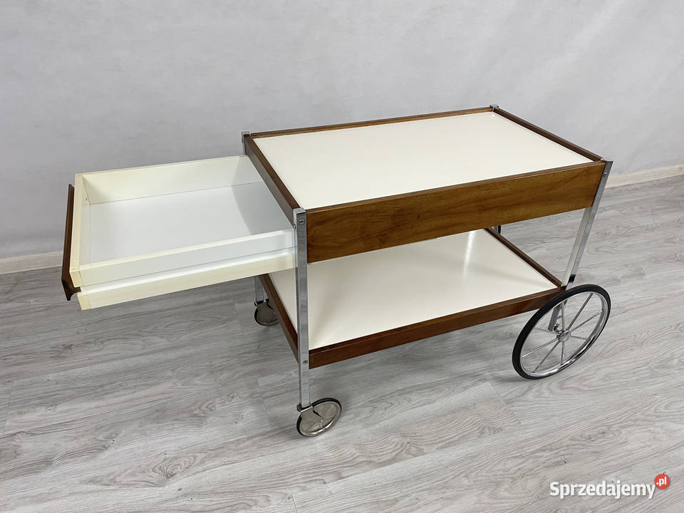 Stolik Barek Design Bauhaus Chrom Art Deco 1960 Łódź