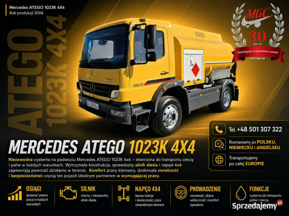 Mercedes Atego 1023 4X4 MercedesBenz 1023 AK 4X4 Łaziska Górne