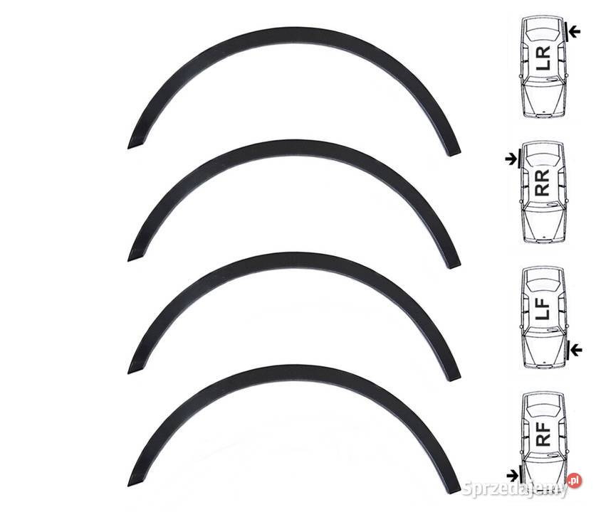 Mitsubishi Colt nakładki na błotnik czarny mat 4 Ostrów Wielkopolski