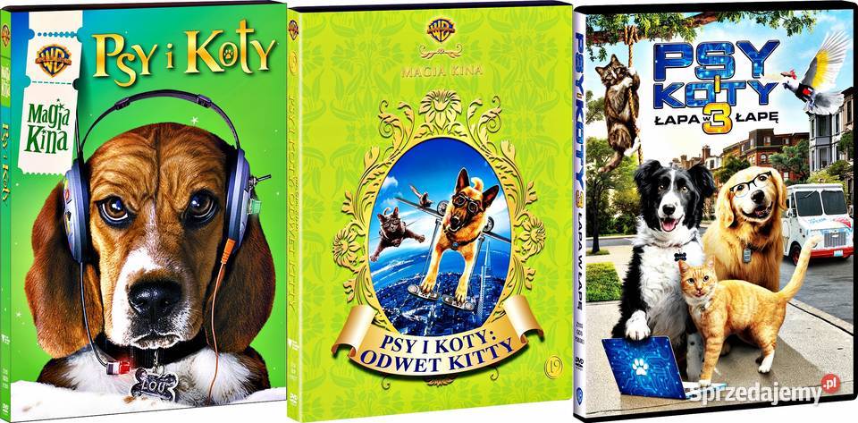 PSY I KOTY 1 3 3 DVD pełne Kalisz