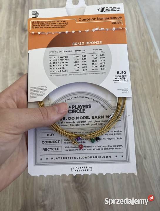 Gitara akustyczna Ever Play futerał pasek Garwolin