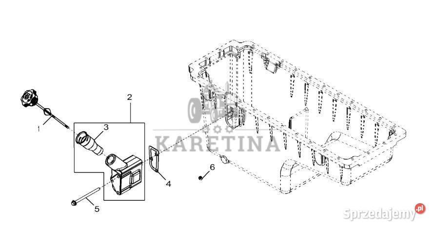 John Deere 9470RX Obudowa RE541568 Silnik Jastrzębniki