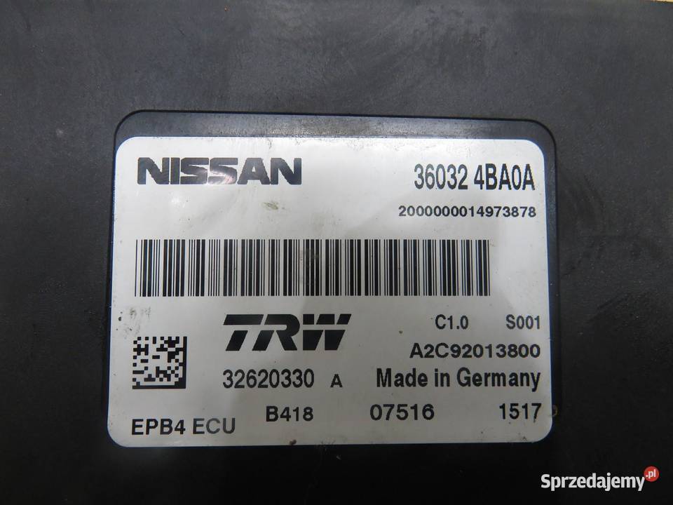 MODUŁ HAMULCA NISSAN XTRAIL III T32 360324BA0A lubelskie sprzedam