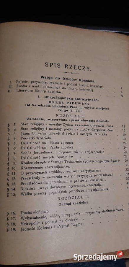 DZIEJE KOŚCIOŁA POWSZECHNEGO KSWKRYNICKI 1925 Iwno sprzedam