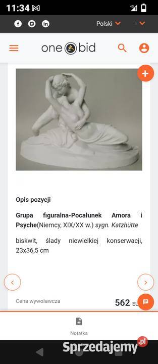 Rzeźba Pocałunek Amor iPsyche Sopot