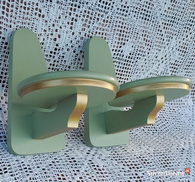 Świeżo odnowione kwietniki świeczniki drewniane Rzeszów sprzedam