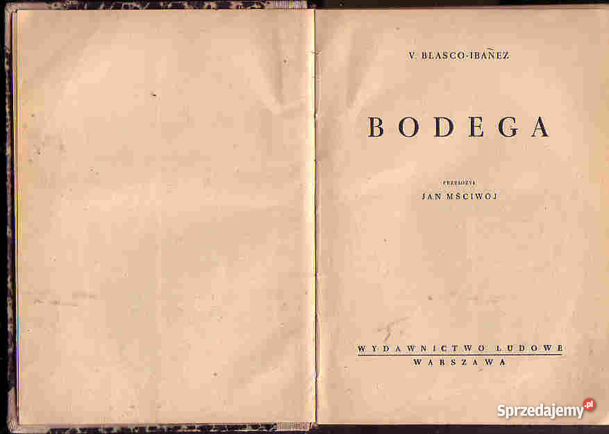 3777 BODEGA V BLASCOIBANEZ małopolskie Czyrna