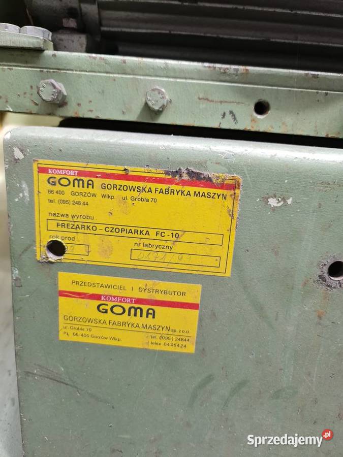 Frezarka czopiarka Goma Biała Podlaska sprzedam