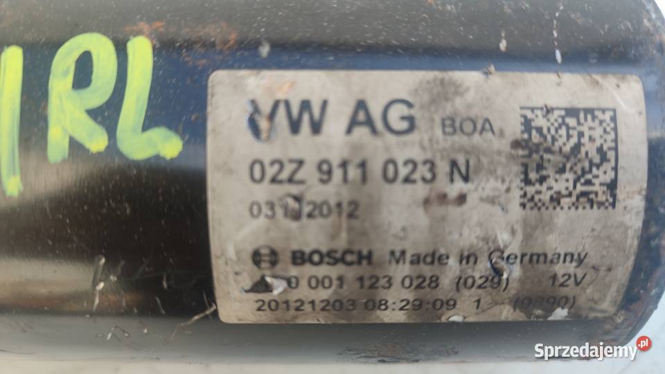 ROZRUSZNIK VW SEAT SKODA AUDI 16 TDI 02Z911023N świętokrzyskie Włoszczowa sprzedam