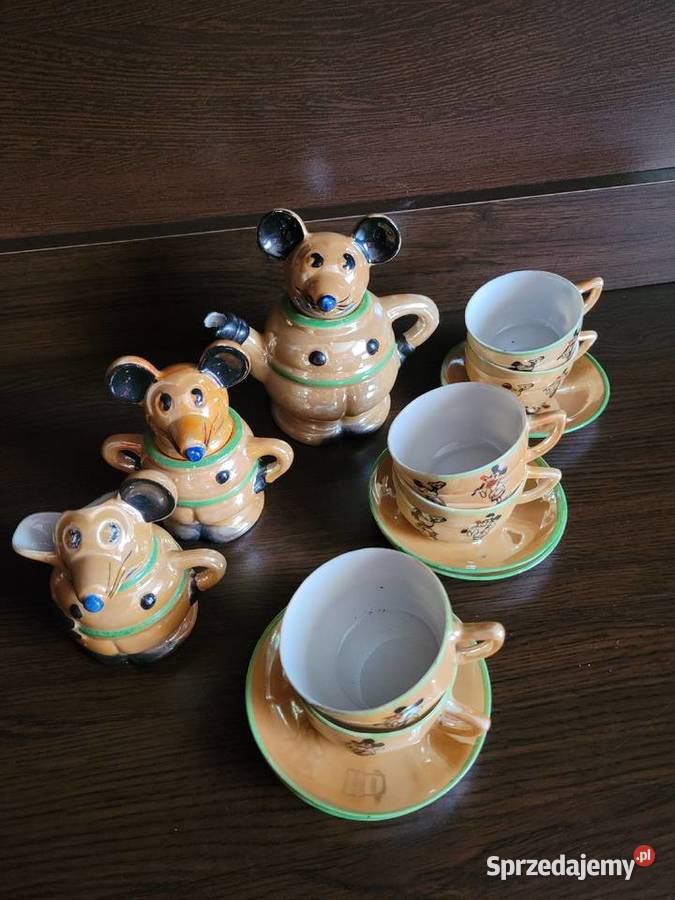 Disney zestaw do herbaty Borgfeldt Mickey Mous Porcelana i szkło zachodniopomorskie