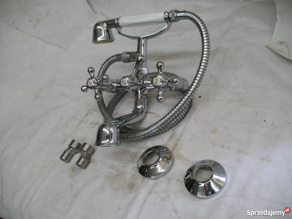 Bateria wannowa naścienna słuchawka wąż Żory