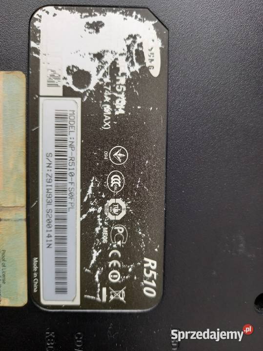 Laptop SAMSUNG R510 lubelskie Tomaszów Lubelski