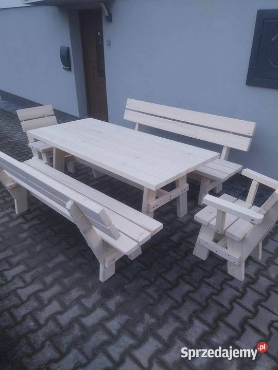Meble ogrodowe drewniane góralskie Meble ogrodowe