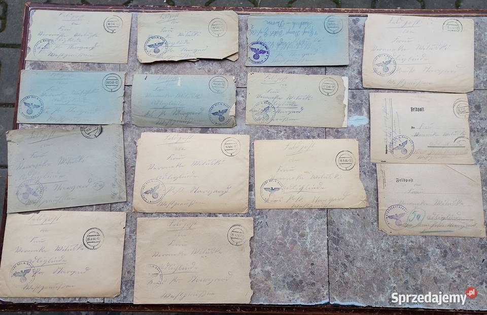 Zestaw 14 listy 2WŚ 194344r Feldpost Tczew