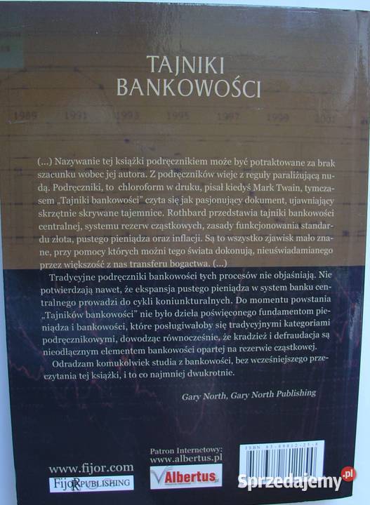 Tajniki bankowości Murray N Rothbard WydFijorr Łódź