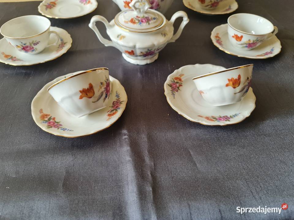 Serwis porcelanowy do kawyherbaty PRL Warszawa sprzedam
