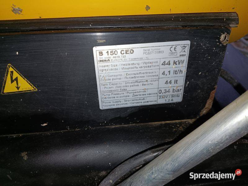 Nagrzewnica na ropę master 44 kW