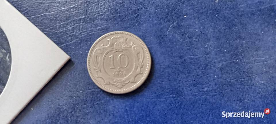 Stare monety 10 halerzy 1894 Austria podkarpackie Lesko