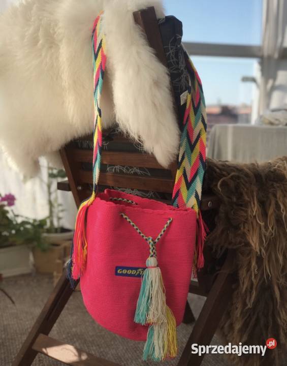 Torba z Kolumbii Wayuu różowa Warszawa
