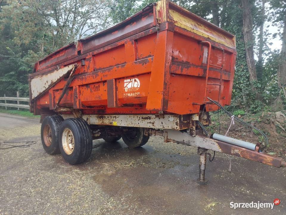 Przyczepa rolnicza skorupowa resor tandem nieuszkodzony Chwaszczewo
