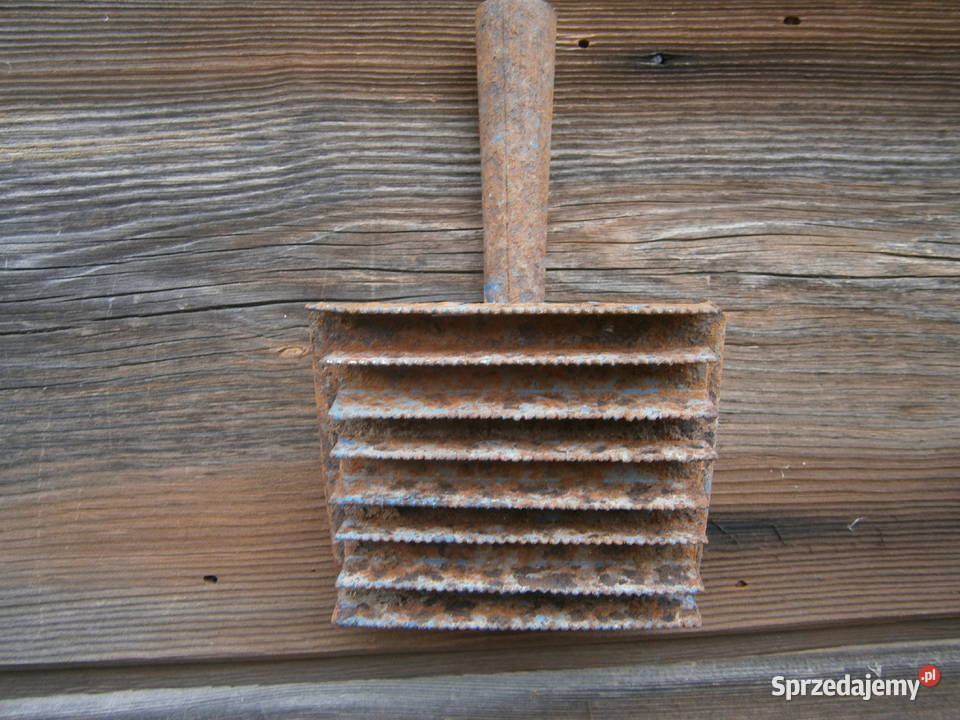 stare metalowe zgrzebło PRL Siedlce