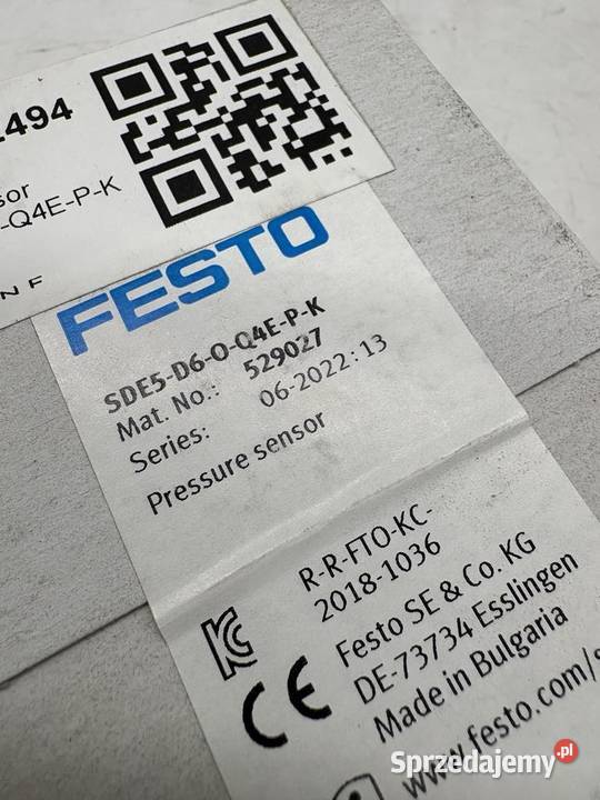 Festo 529027 SDE5D6OQ4EPK Czujnik ciśnienia Warszawa