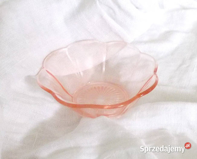 vintage salaterkaróżowa salaterka pudrowa Gdańsk sprzedam