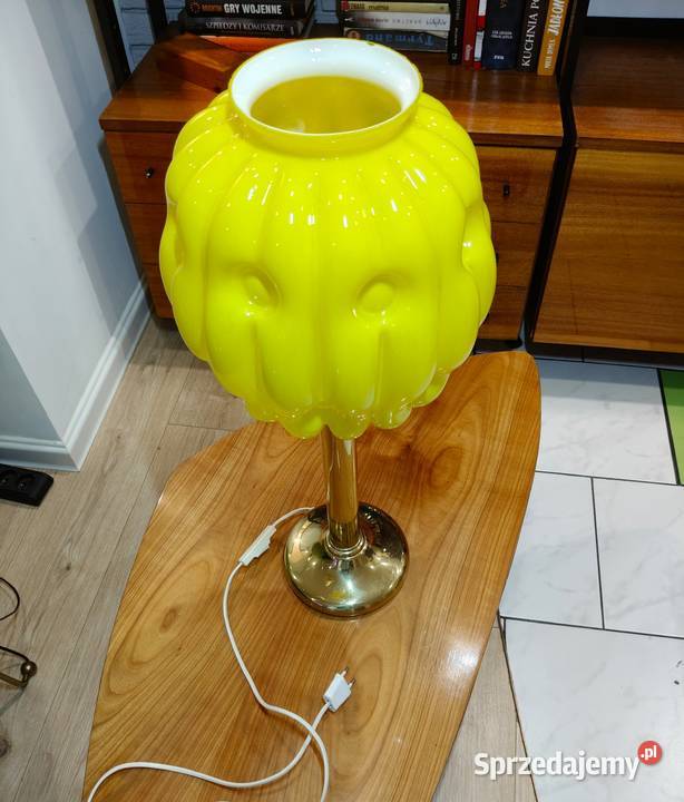 Lampa stołowa Art Deco lata 60 vintage pop art Kalisz