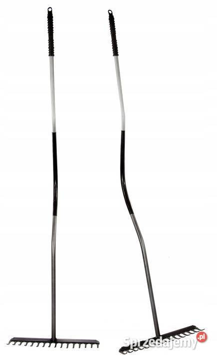 GRABIE METALOWE 16ZĘBNE trzon gięty grafitowe Warszawa