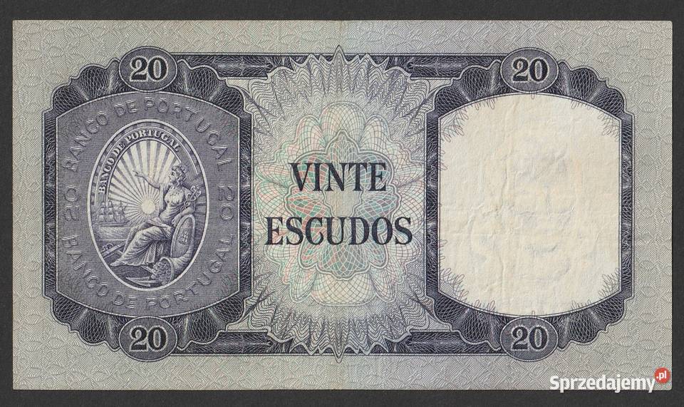 PORTUGALIA 20 ESCUDOS 1960 STAN 2 Numizmatyka sprzedam