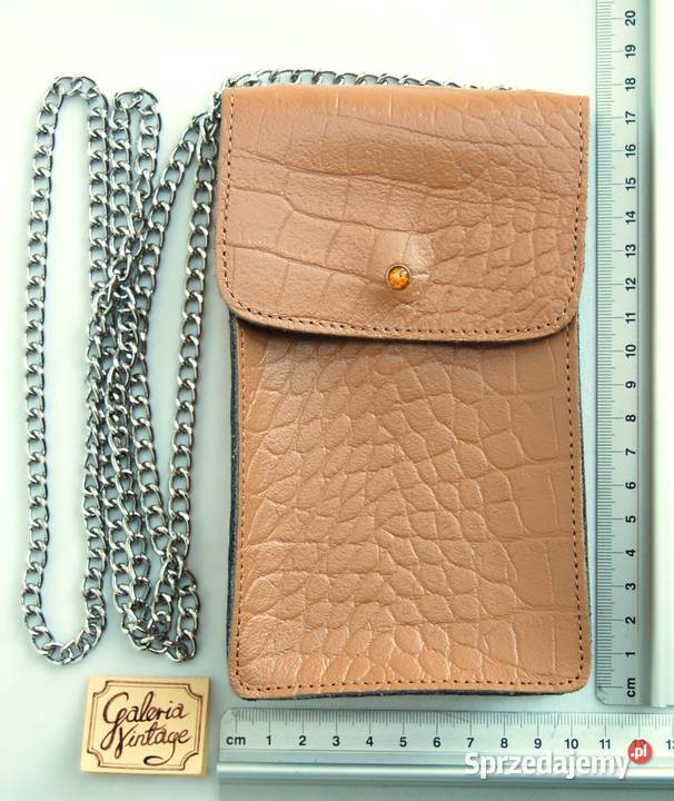 Batycki saszetka damska na telefon skórzana Na ramię  Lublin