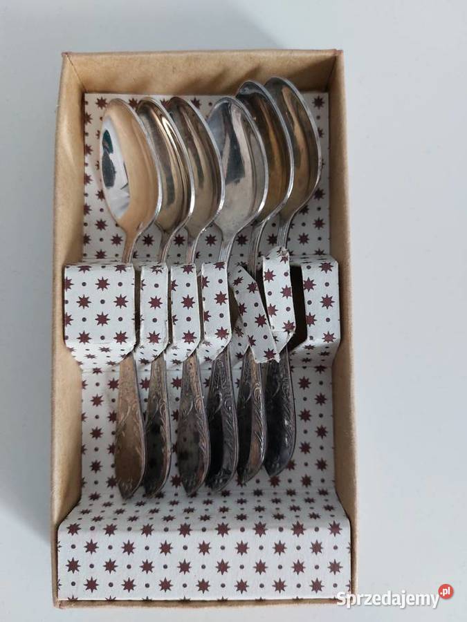 6 małych retro łyżeczek vintage kuchnia Sztućce wielkopolskie Poznań