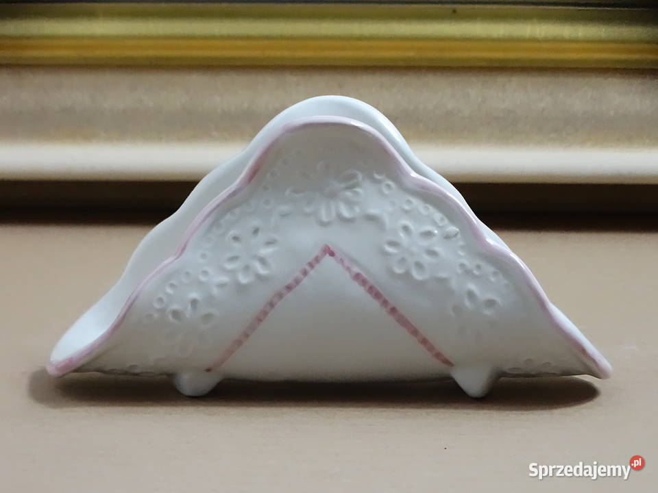 Włoski ceramiczny serwetnik w stylu vintage Biłgoraj sprzedam