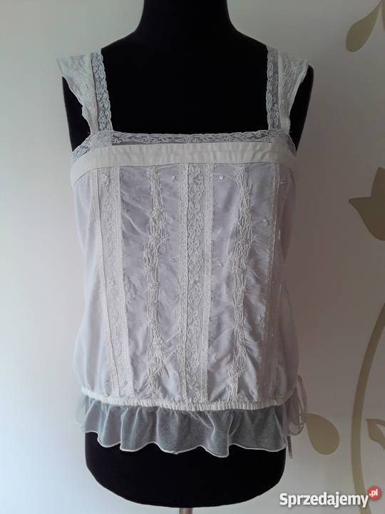 Bluzeczka na ramiączka zwiewna bawełniana Rozmiar 38(M)