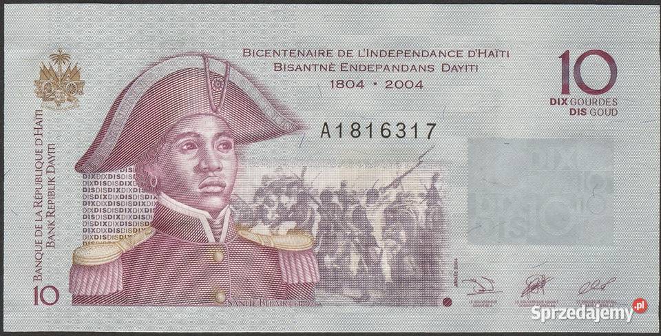 HAITI 10 GOURDES 2004 A STAN BANKOWY UNC łódzkie Łódź