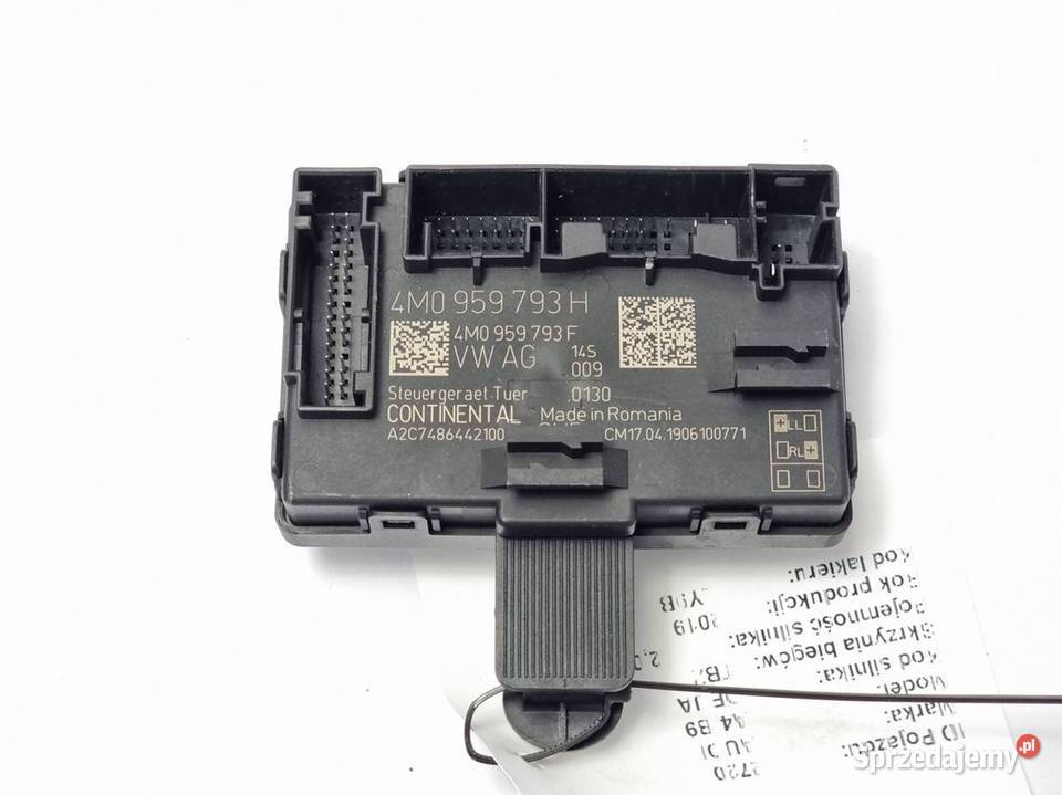 MODUŁ AUDI A4 B9 4M0959793H osobowe Lipno