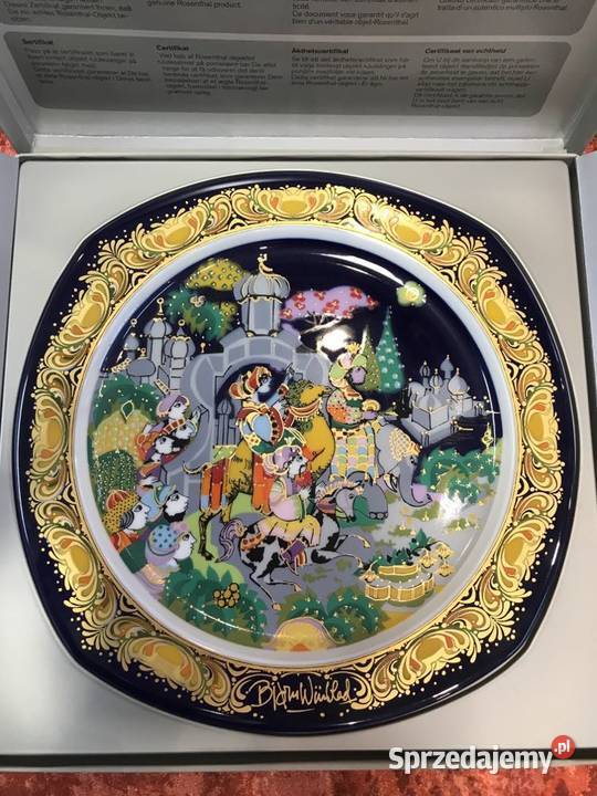 Talerz Rosenthal Bjrn Wiinblad Kolędy na świętokrzyskie Kielce sprzedam