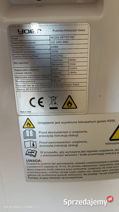 Sprzedam klimatyzacje