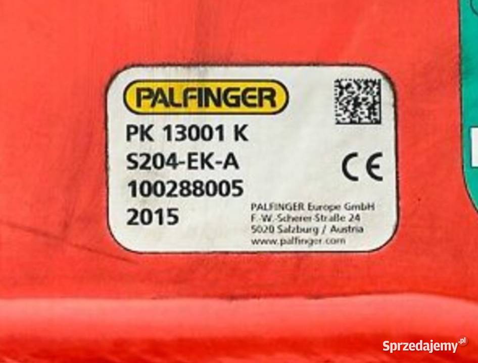PALFINGER PK13001 K 2015r PILOT Radiowy HDS Rok produkcji 2015