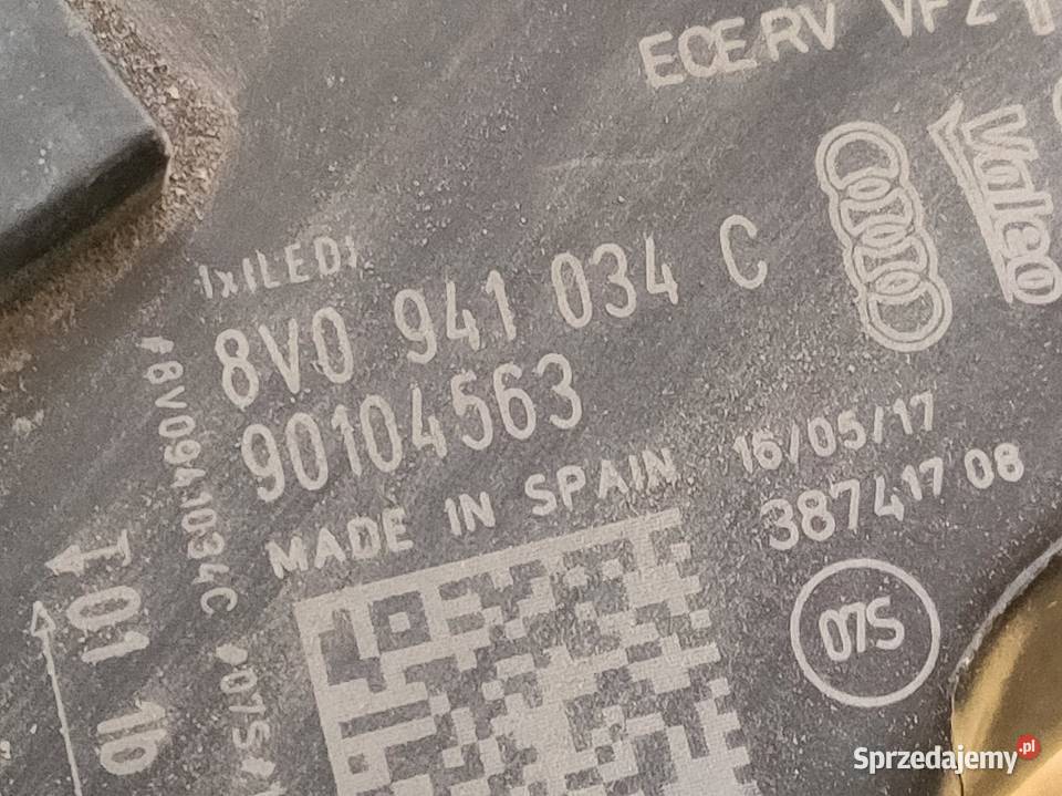 Lampa Prawy Przód Full Led Audi A3 8V Lift Pleszew