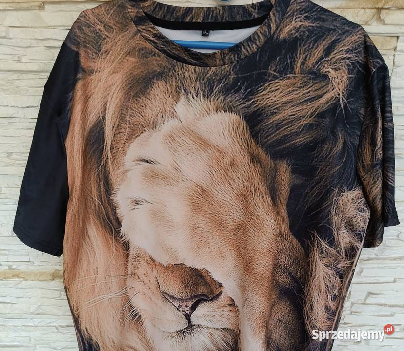 T shirt męski z nadrukiem lwa pomorskie Gdańsk