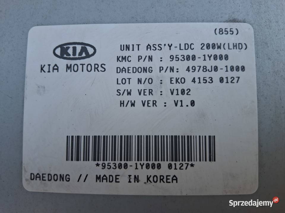 KIA PICANTO II STEROWNIK ASST LDC 953001Y000 Bieleń sprzedam
