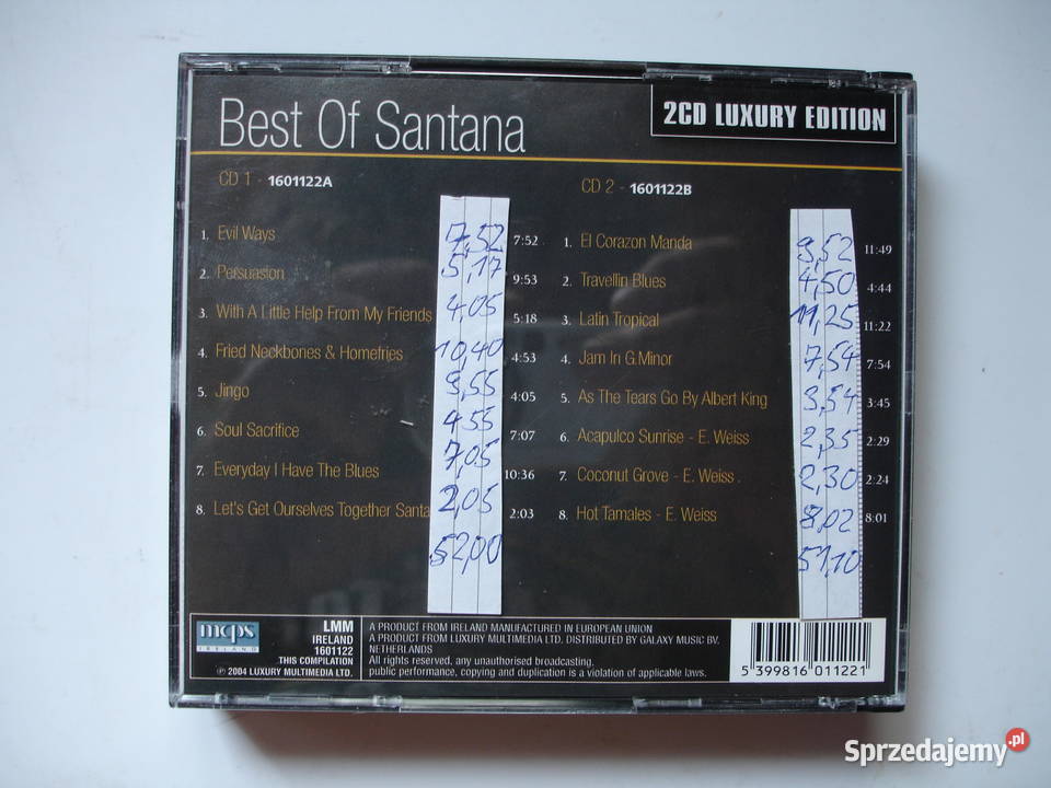 SANTANA BEST OF 2 CD Zielona Góra sprzedam