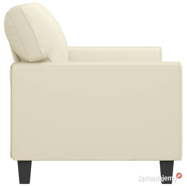 2osobowa sofa kremowy 140 sztuczna skóra mazowieckie Warszawa