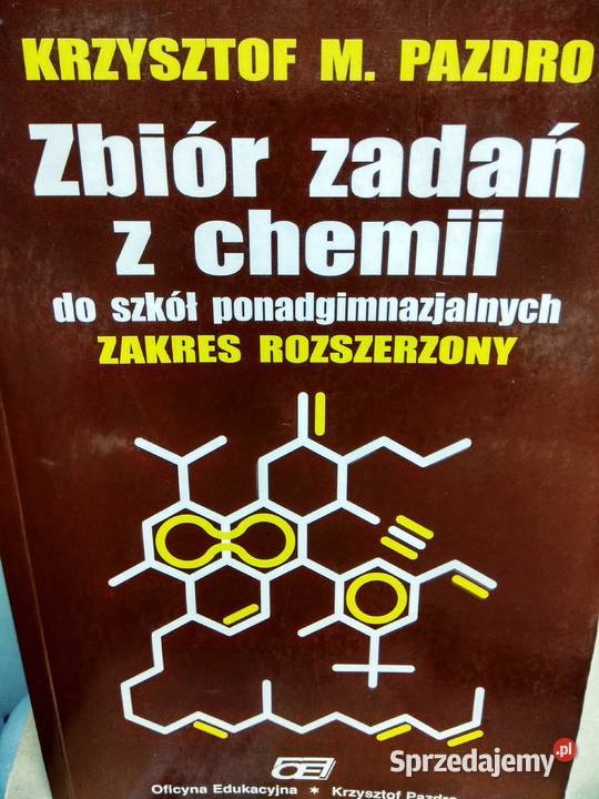 Zbiór zadań chemia rozszerzona brązowy Antykwariat mazowieckie Warszawa