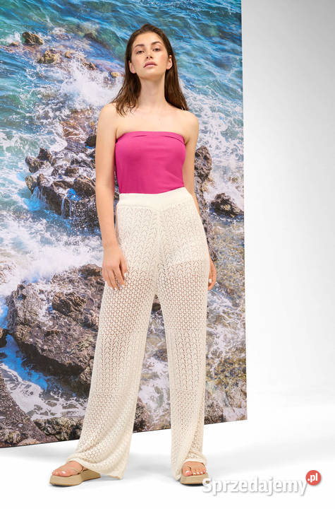 Top bandeau różowy malinowy fuksja bluzka opaska Tuba Warszawa