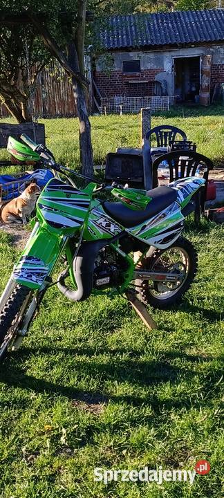 Kawasaki KX85 REMONCIE SPRZEDAM na kołach 1417 zielony Kwidzyn