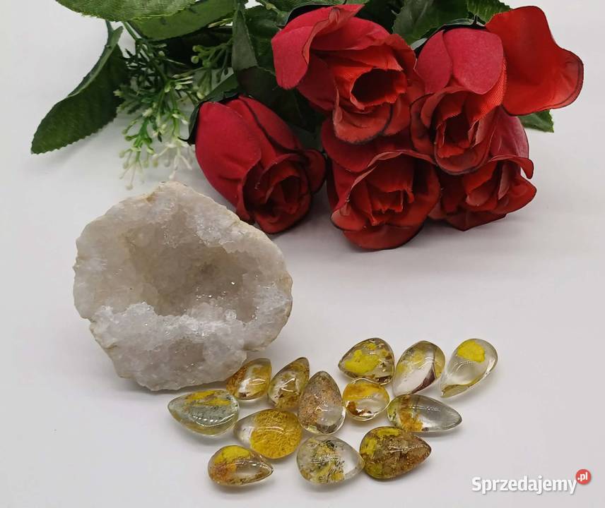 Kolekcjonerski kwarc fantomowy odcień żółty 18mm Olsztyn